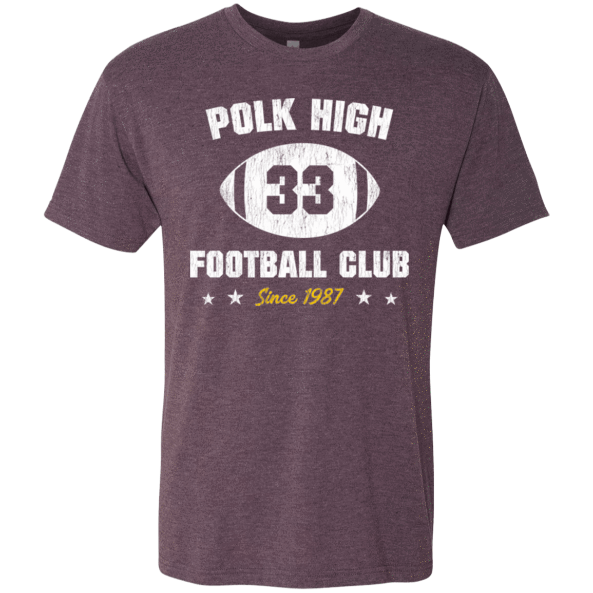 T-Shirts Vintage Purple / Small Polk High Football Men's Triblend T-Shirt