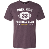T-Shirts Vintage Purple / Small Polk High Football Men's Triblend T-Shirt
