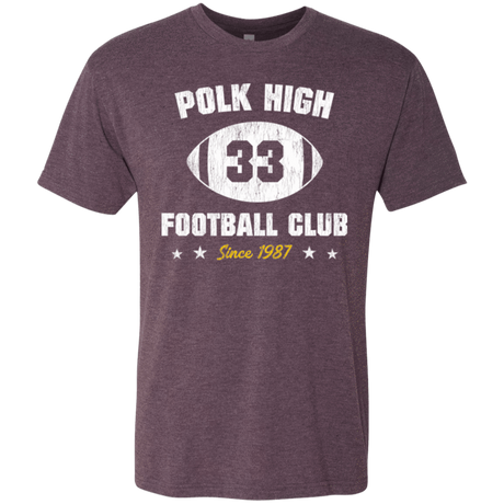 T-Shirts Vintage Purple / Small Polk High Football Men's Triblend T-Shirt