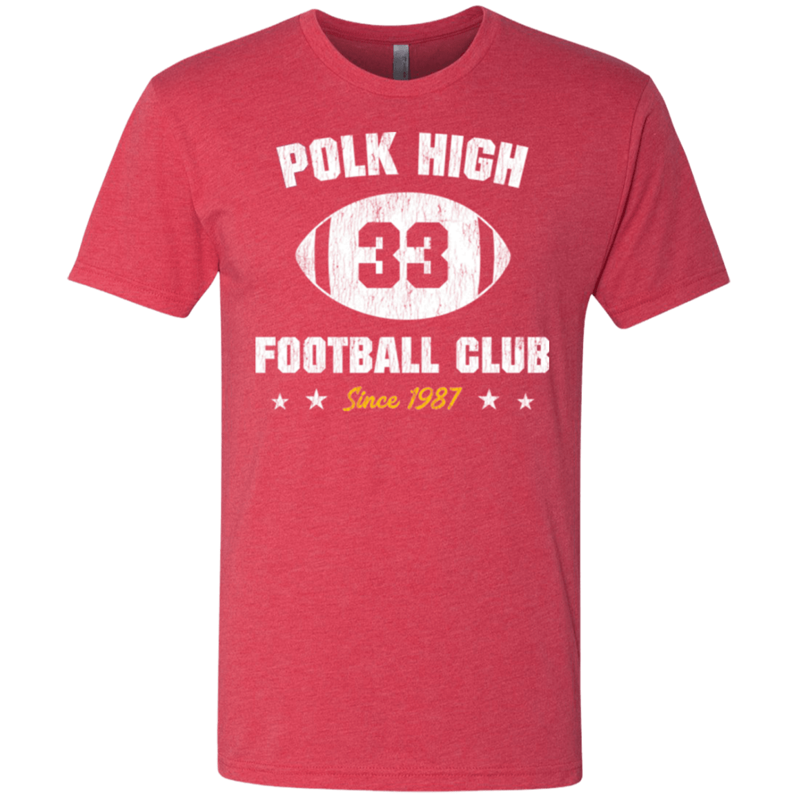 T-Shirts Vintage Red / Small Polk High Football Men's Triblend T-Shirt