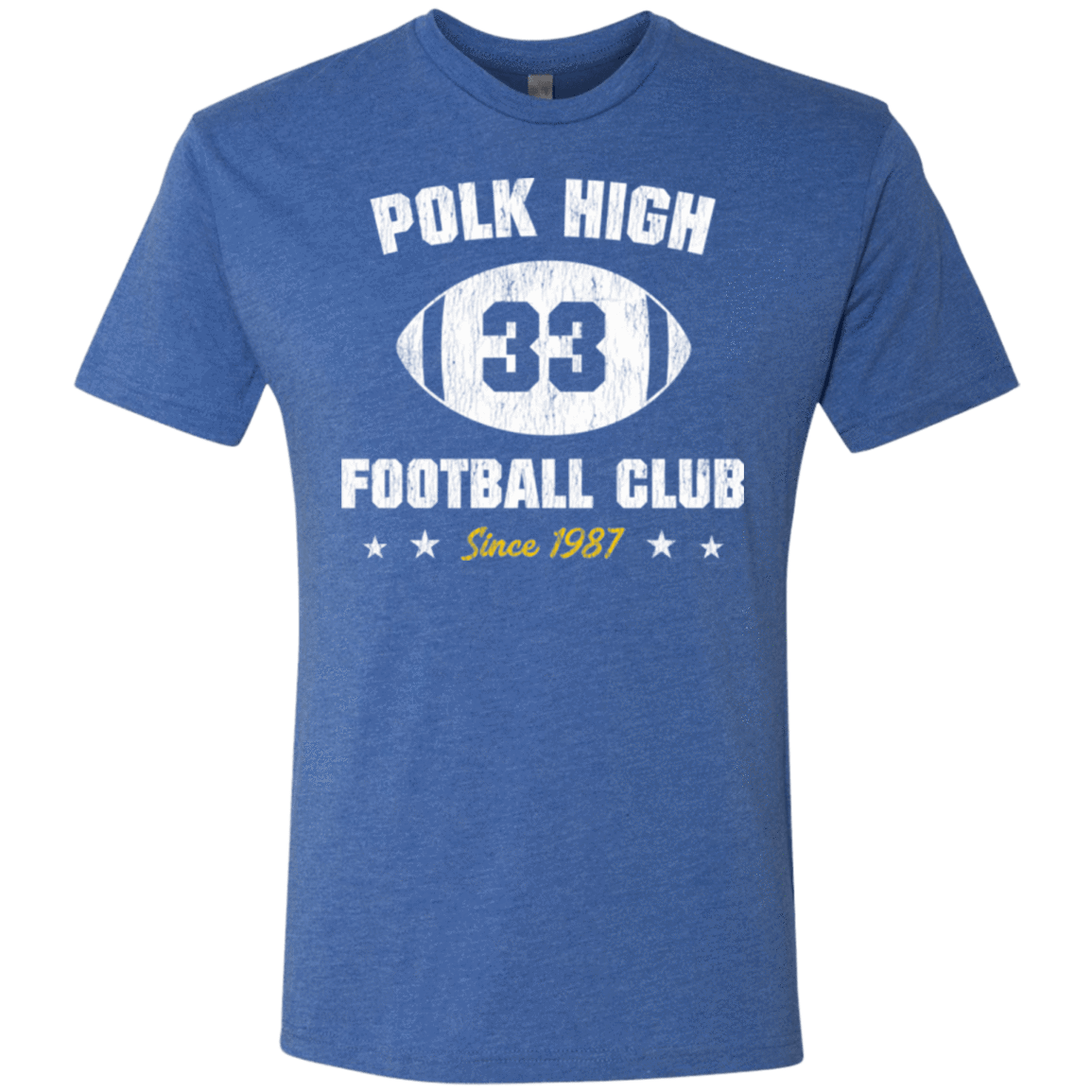 T-Shirts Vintage Royal / Small Polk High Football Men's Triblend T-Shirt