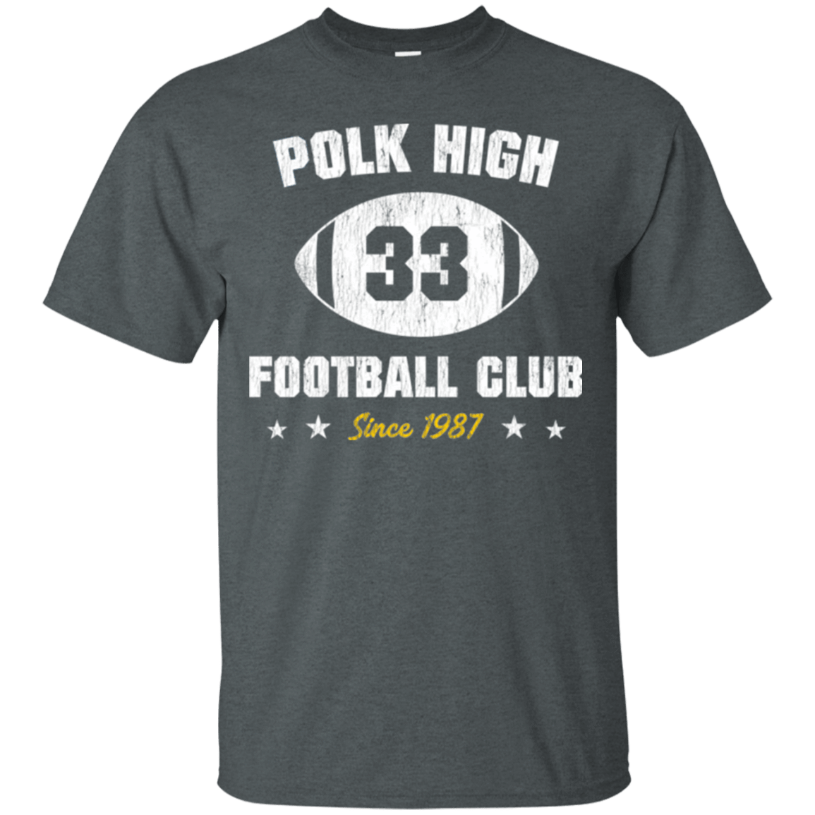 T-Shirts Dark Heather / Small Polk High Football T-Shirt