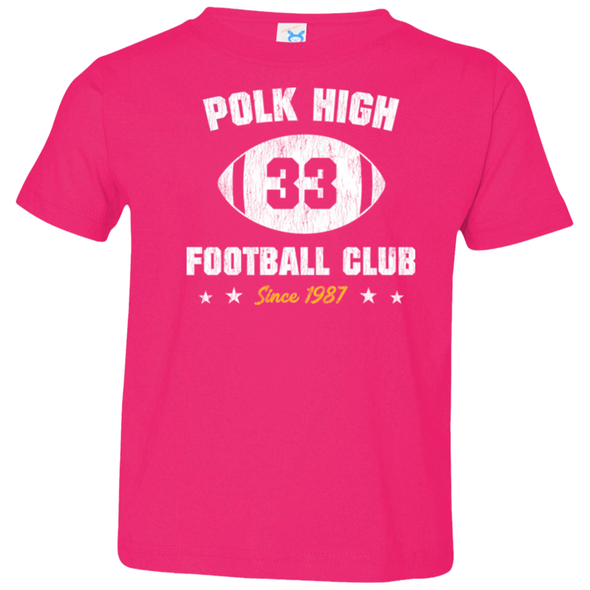 T-Shirts Hot Pink / 2T Polk High Football Toddler Premium T-Shirt