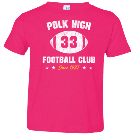 T-Shirts Hot Pink / 2T Polk High Football Toddler Premium T-Shirt