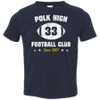 T-Shirts Navy / 2T Polk High Football Toddler Premium T-Shirt
