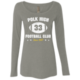 T-Shirts Venetian Grey / Small Polk High Football Women's Triblend Long Sleeve Shirt