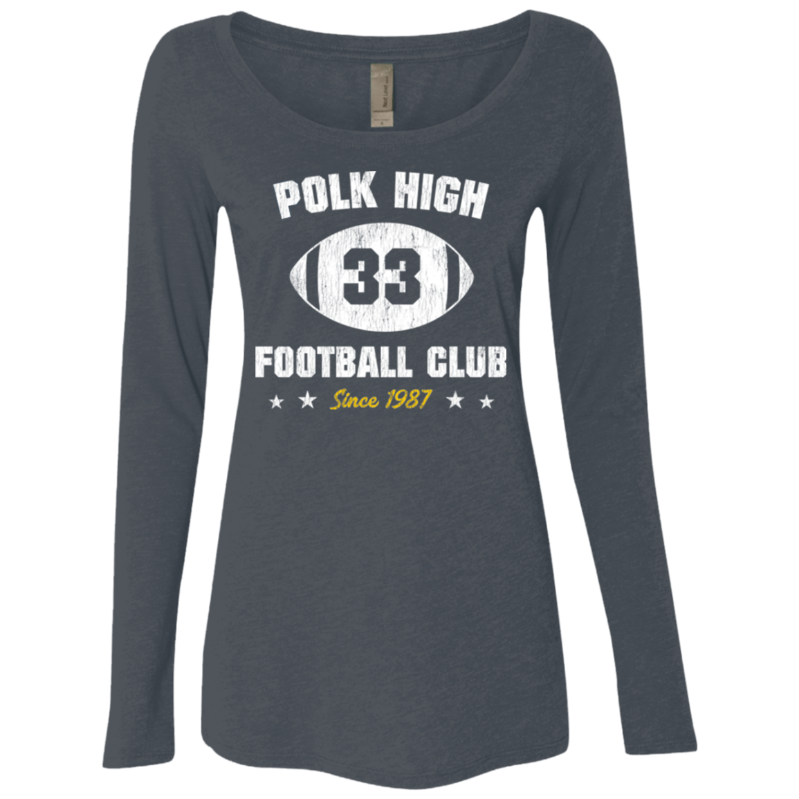 T-Shirts Vintage Navy / Small Polk High Football Women's Triblend Long Sleeve Shirt