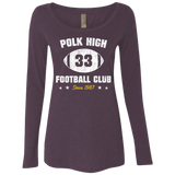 T-Shirts Vintage Purple / Small Polk High Football Women's Triblend Long Sleeve Shirt