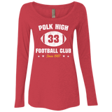 T-Shirts Vintage Red / Small Polk High Football Women's Triblend Long Sleeve Shirt