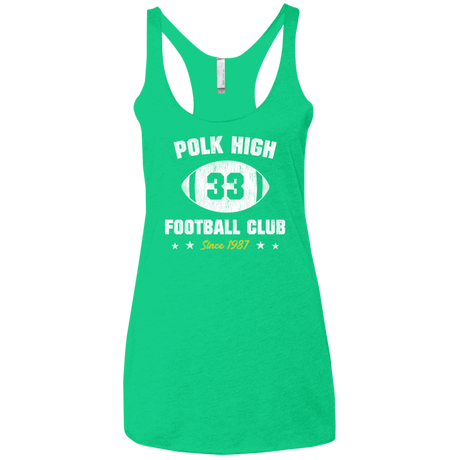 T-Shirts Envy / X-Small Polk High Football Women's Triblend Racerback Tank