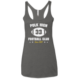 T-Shirts Premium Heather / X-Small Polk High Football Women's Triblend Racerback Tank