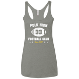 T-Shirts Venetian Grey / X-Small Polk High Football Women's Triblend Racerback Tank