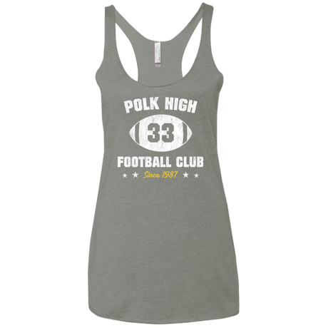 T-Shirts Venetian Grey / X-Small Polk High Football Women's Triblend Racerback Tank