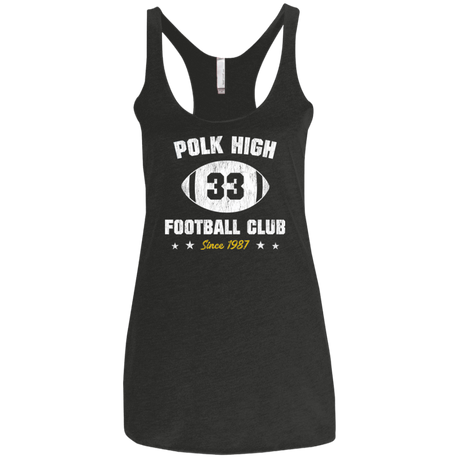 T-Shirts Vintage Black / X-Small Polk High Football Women's Triblend Racerback Tank