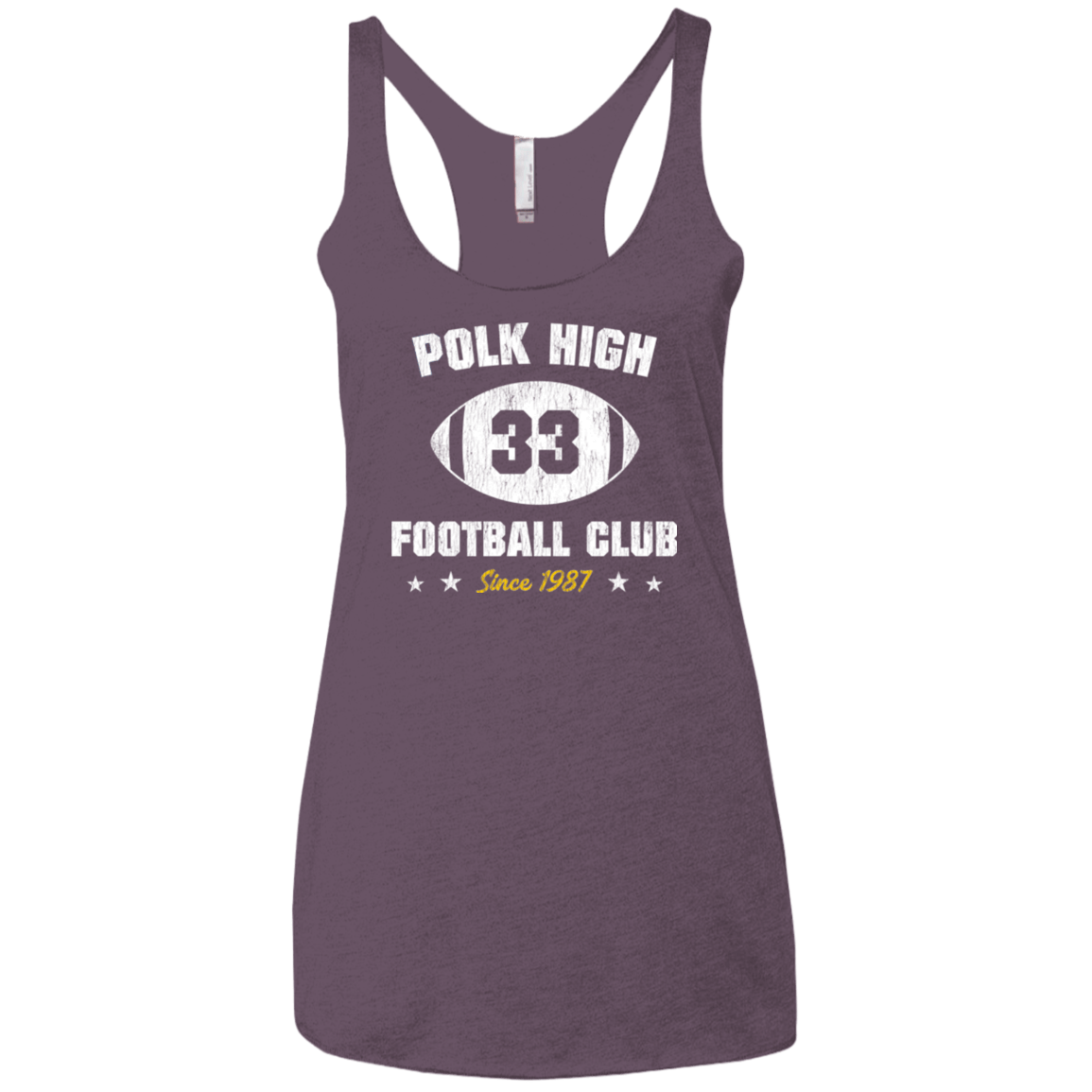 T-Shirts Vintage Purple / X-Small Polk High Football Women's Triblend Racerback Tank