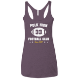 T-Shirts Vintage Purple / X-Small Polk High Football Women's Triblend Racerback Tank