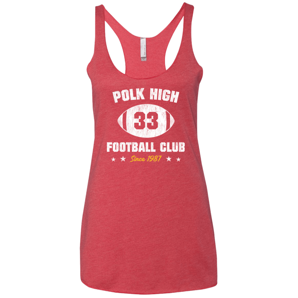 T-Shirts Vintage Red / X-Small Polk High Football Women's Triblend Racerback Tank