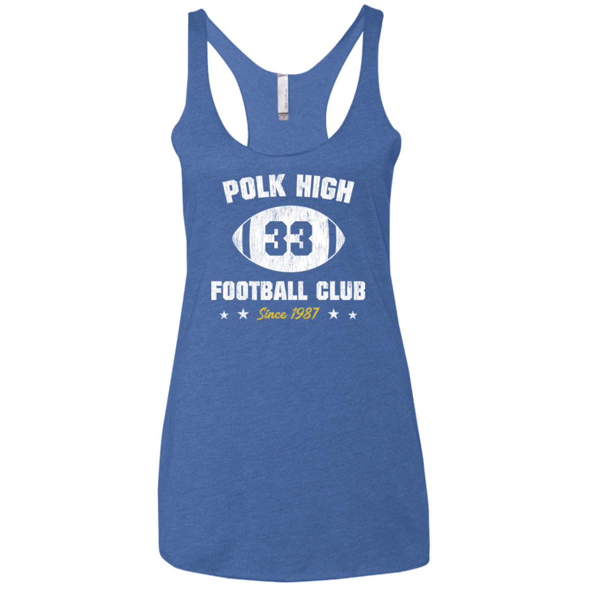 T-Shirts Vintage Royal / X-Small Polk High Football Women's Triblend Racerback Tank