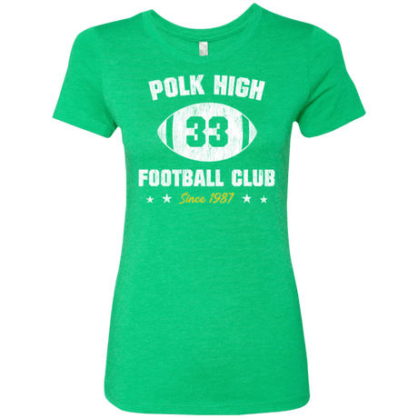 T-Shirts Envy / Small Polk High Football Women's Triblend T-Shirt