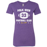 T-Shirts Purple Rush / Small Polk High Football Women's Triblend T-Shirt