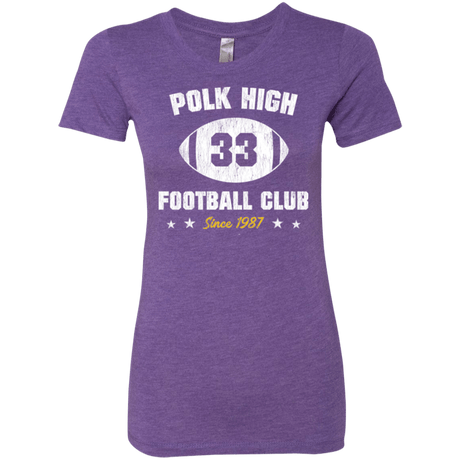 T-Shirts Purple Rush / Small Polk High Football Women's Triblend T-Shirt