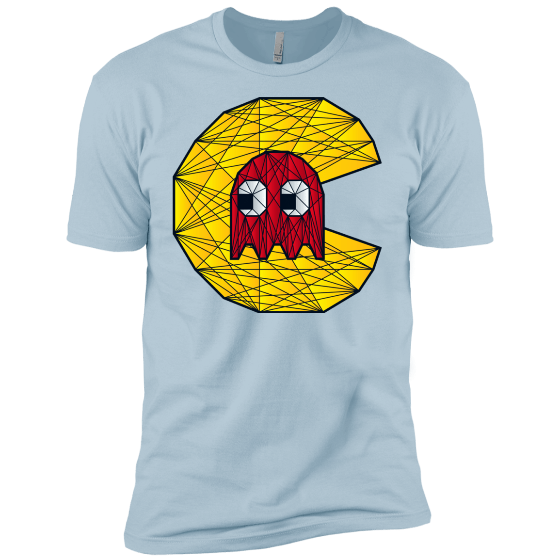 T-Shirts Light Blue / YXS Poly Pac Man Boys Premium T-Shirt