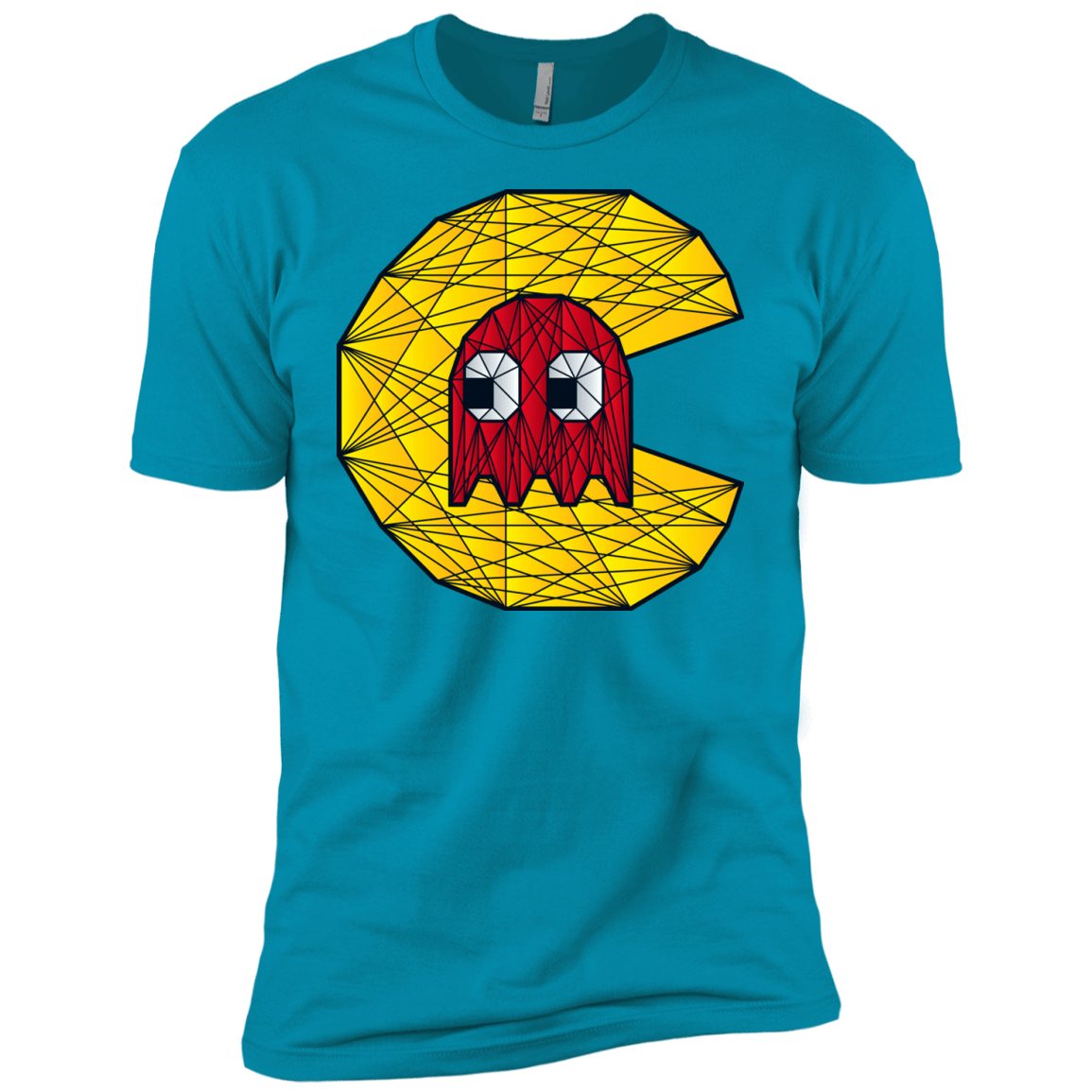T-Shirts Turquoise / YXS Poly Pac Man Boys Premium T-Shirt