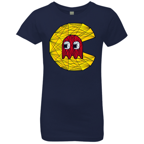 T-Shirts Midnight Navy / YXS Poly Pac Man Girls Premium T-Shirt