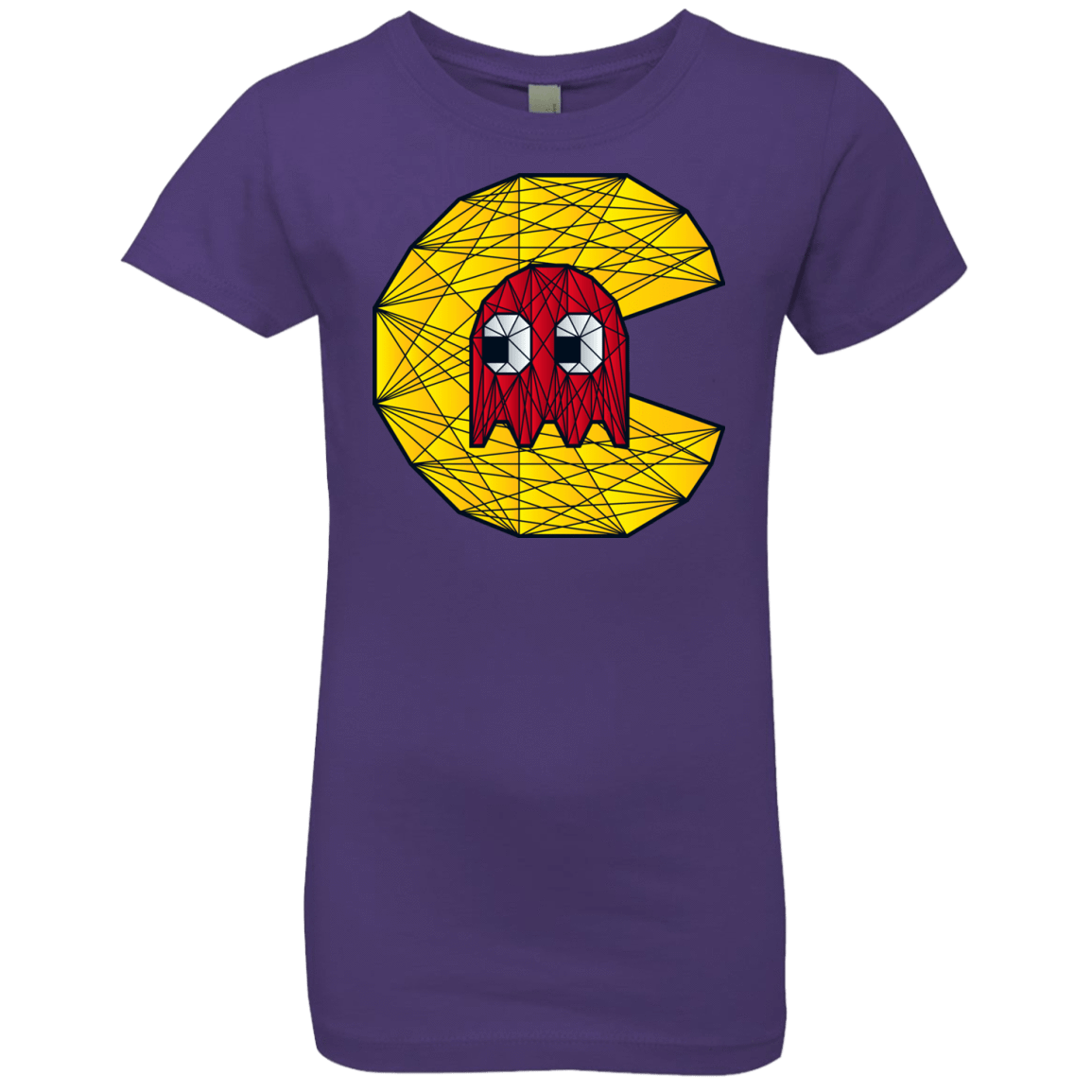 T-Shirts Purple Rush / YXS Poly Pac Man Girls Premium T-Shirt