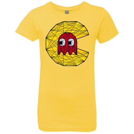 T-Shirts Vibrant Yellow / YXS Poly Pac Man Girls Premium T-Shirt