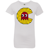 T-Shirts White / YXS Poly Pac Man Girls Premium T-Shirt