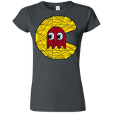 T-Shirts Charcoal / S Poly Pac Man Junior Slimmer-Fit T-Shirt