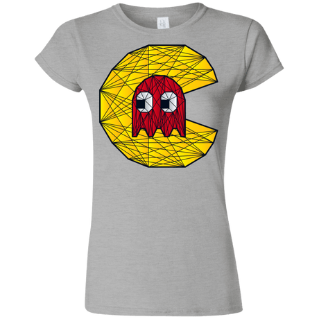 T-Shirts Sport Grey / S Poly Pac Man Junior Slimmer-Fit T-Shirt