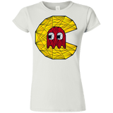 T-Shirts White / S Poly Pac Man Junior Slimmer-Fit T-Shirt