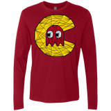 T-Shirts Cardinal / S Poly Pac Man Men's Premium Long Sleeve