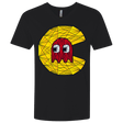 T-Shirts Black / X-Small Poly Pac Man Men's Premium V-Neck