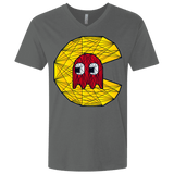 T-Shirts Heavy Metal / X-Small Poly Pac Man Men's Premium V-Neck