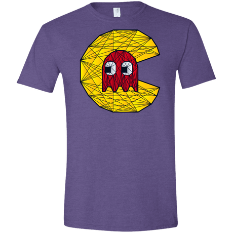 T-Shirts Heather Purple / S Poly Pac Man Men's Semi-Fitted Softstyle