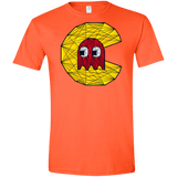 T-Shirts Orange / S Poly Pac Man Men's Semi-Fitted Softstyle