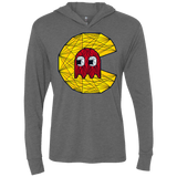 T-Shirts Premium Heather / X-Small Poly Pac Man Triblend Long Sleeve Hoodie Tee