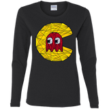 T-Shirts Black / S Poly Pac Man Women's Long Sleeve T-Shirt