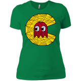 T-Shirts Kelly Green / X-Small Poly Pac Man Women's Premium T-Shirt