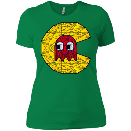 T-Shirts Kelly Green / X-Small Poly Pac Man Women's Premium T-Shirt