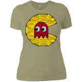 T-Shirts Light Olive / X-Small Poly Pac Man Women's Premium T-Shirt