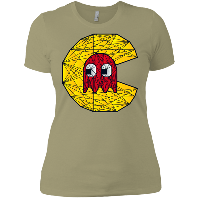 T-Shirts Light Olive / X-Small Poly Pac Man Women's Premium T-Shirt
