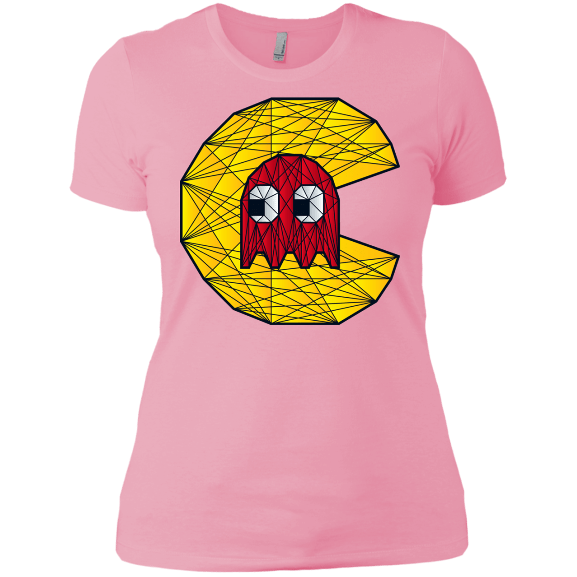 T-Shirts Light Pink / X-Small Poly Pac Man Women's Premium T-Shirt