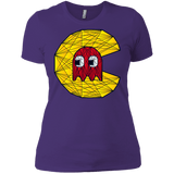 T-Shirts Purple Rush/ / X-Small Poly Pac Man Women's Premium T-Shirt