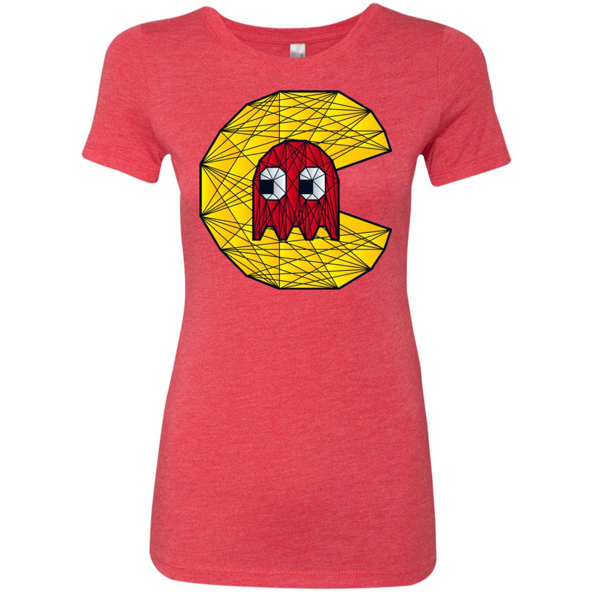 T-Shirts Vintage Red / S Poly Pac Man Women's Triblend T-Shirt
