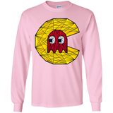 T-Shirts Light Pink / YS Poly Pac Man Youth Long Sleeve T-Shirt