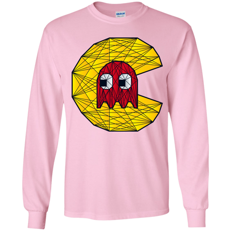 T-Shirts Light Pink / YS Poly Pac Man Youth Long Sleeve T-Shirt